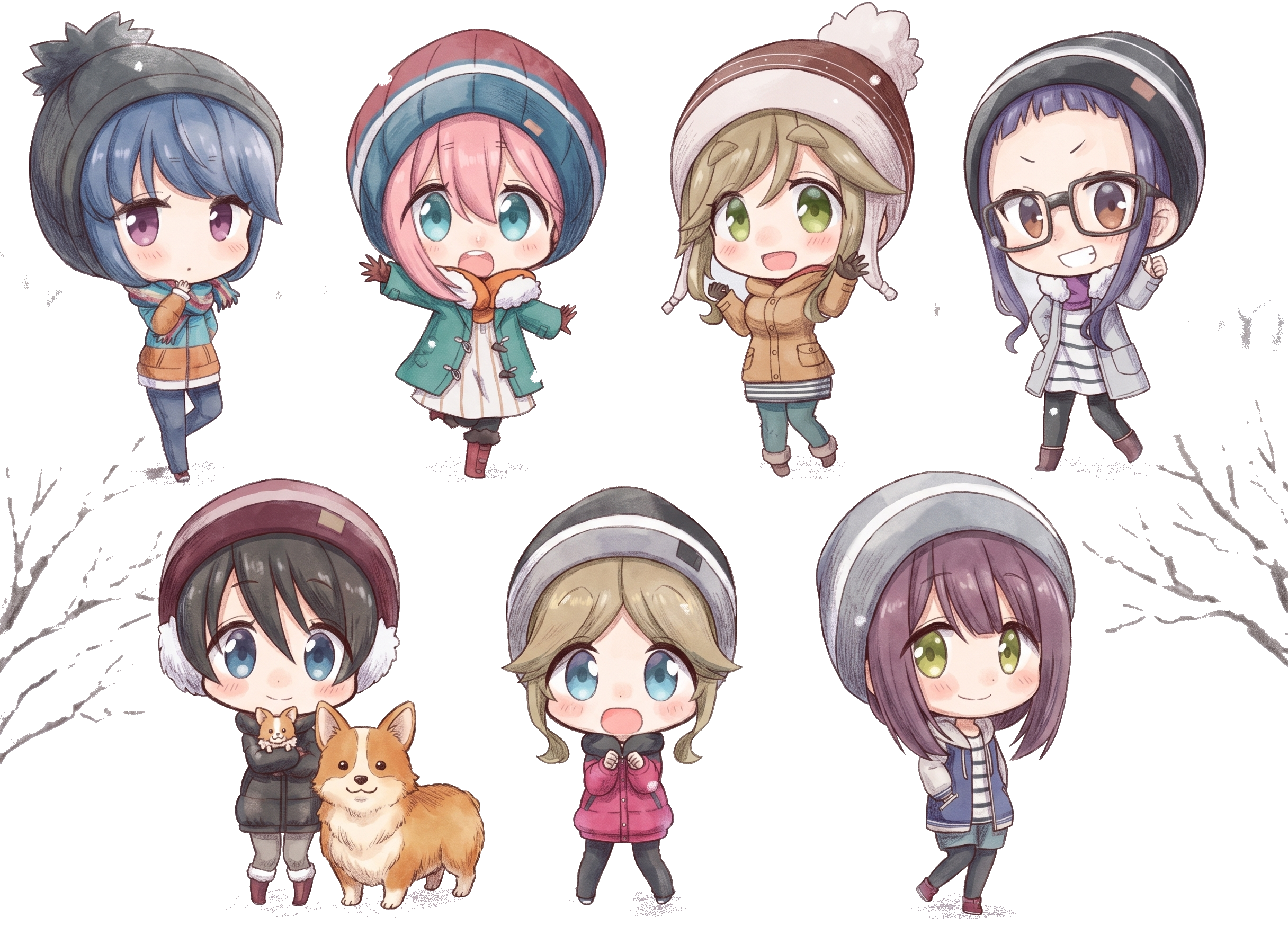 ゆるキャンキャラクターたち